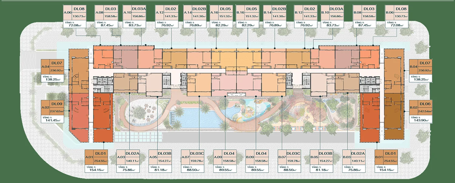 Mặt bằng tầng 24 - Vũng Tàu Centre Point