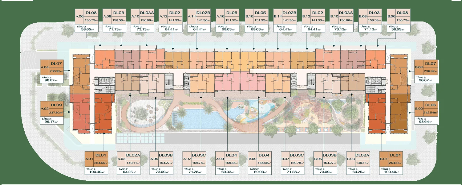 Mặt bằng tầng 25 - Vũng Tàu Centre Point