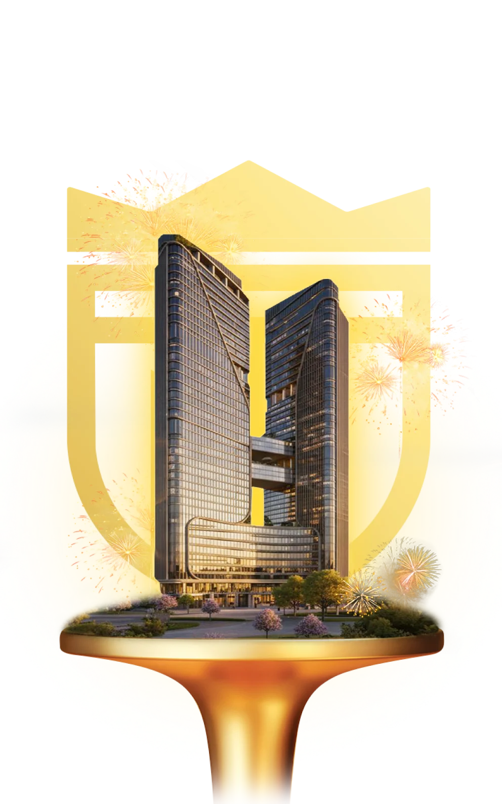 Phối cảnh kiến trúc lấy cảm hứng từ cánh buồm - Tumys Gold Vũng Tàu