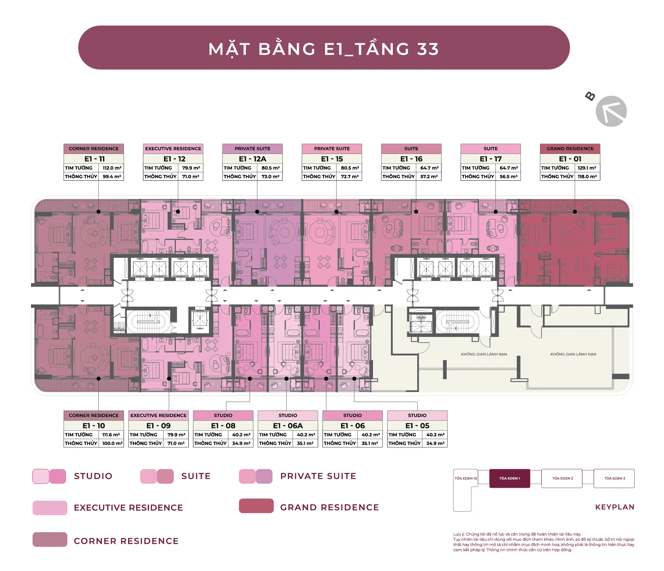 EDEN 1 – Tầng 33 - Sunshine Bay Retreat Vũng Tàu