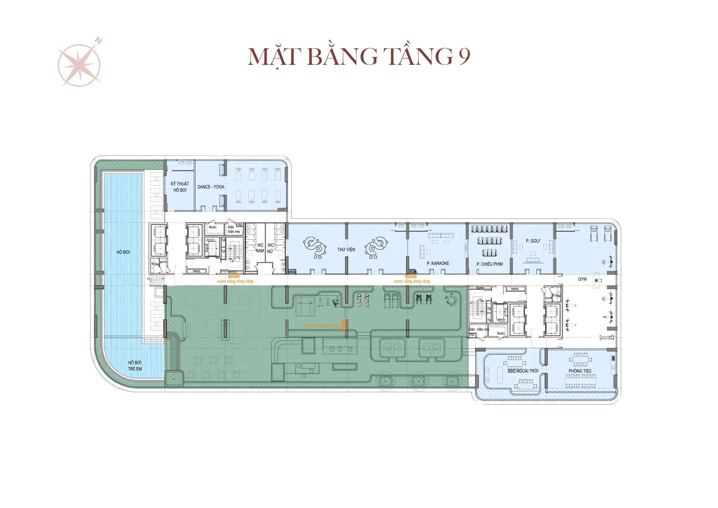 Mặt bằng tầng 9 - The Collection 688