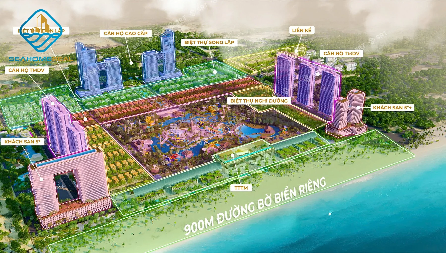 Cơ cấu sản phẩm phân khu Sun Group Vũng tàu