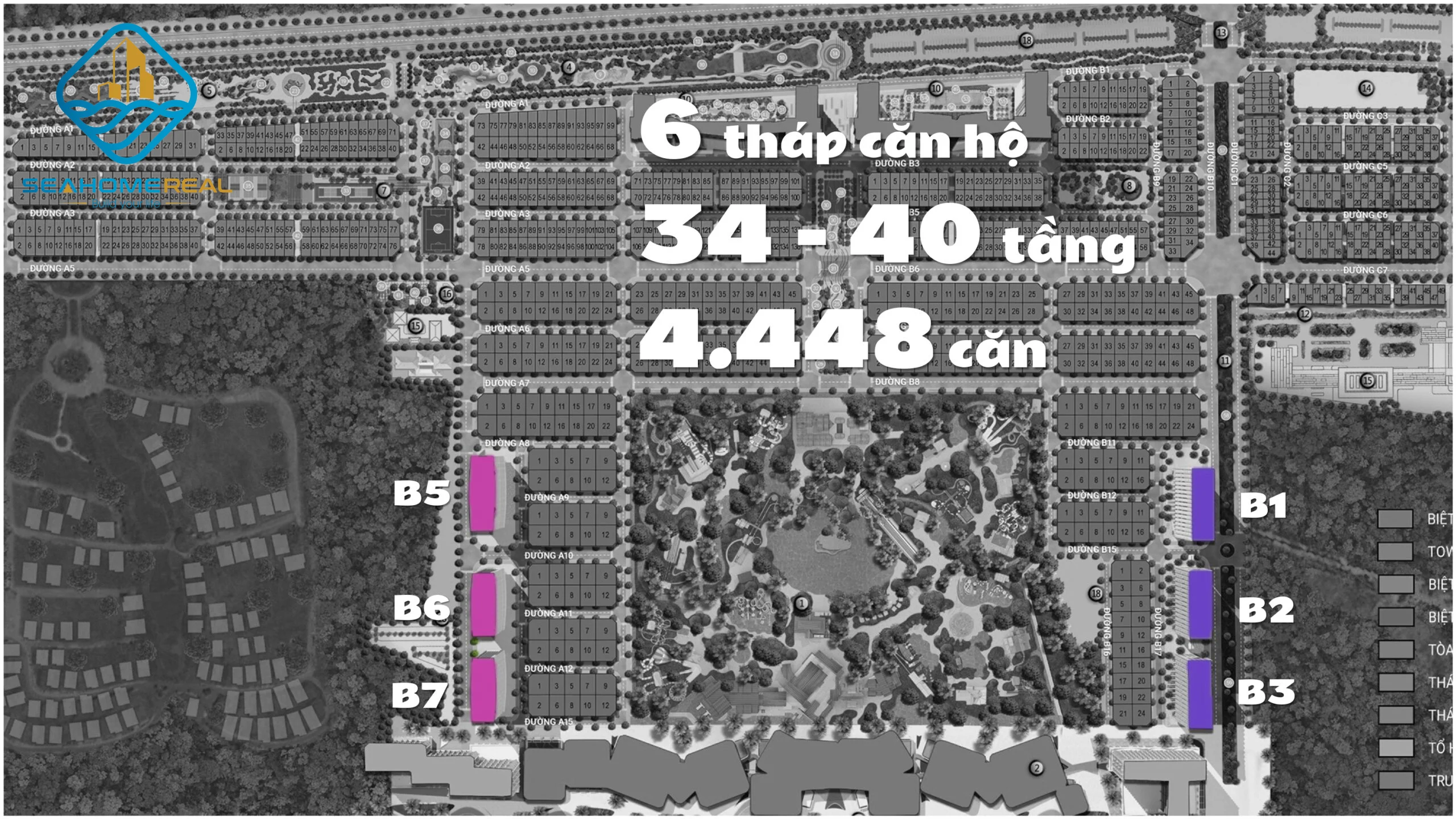 Vị trí căn hộ Blanca Sát biển